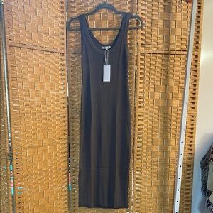 Cotton Citizen Classic Olive Green Maxi Dress